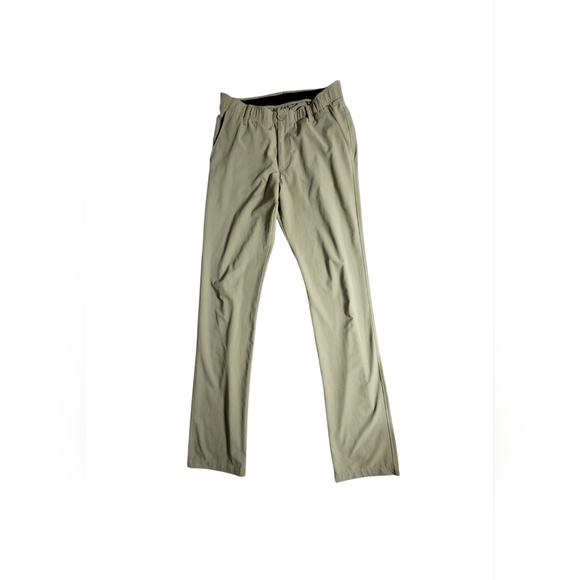Under Armour Showdown Pants Mens 34x36 Tan Golf Performance Stretch Chino - Picture 1 of 9